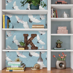 Halcyon P&S Wallpaper in a room setting