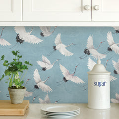 Halcyon P&S Wallpaper in a room setting