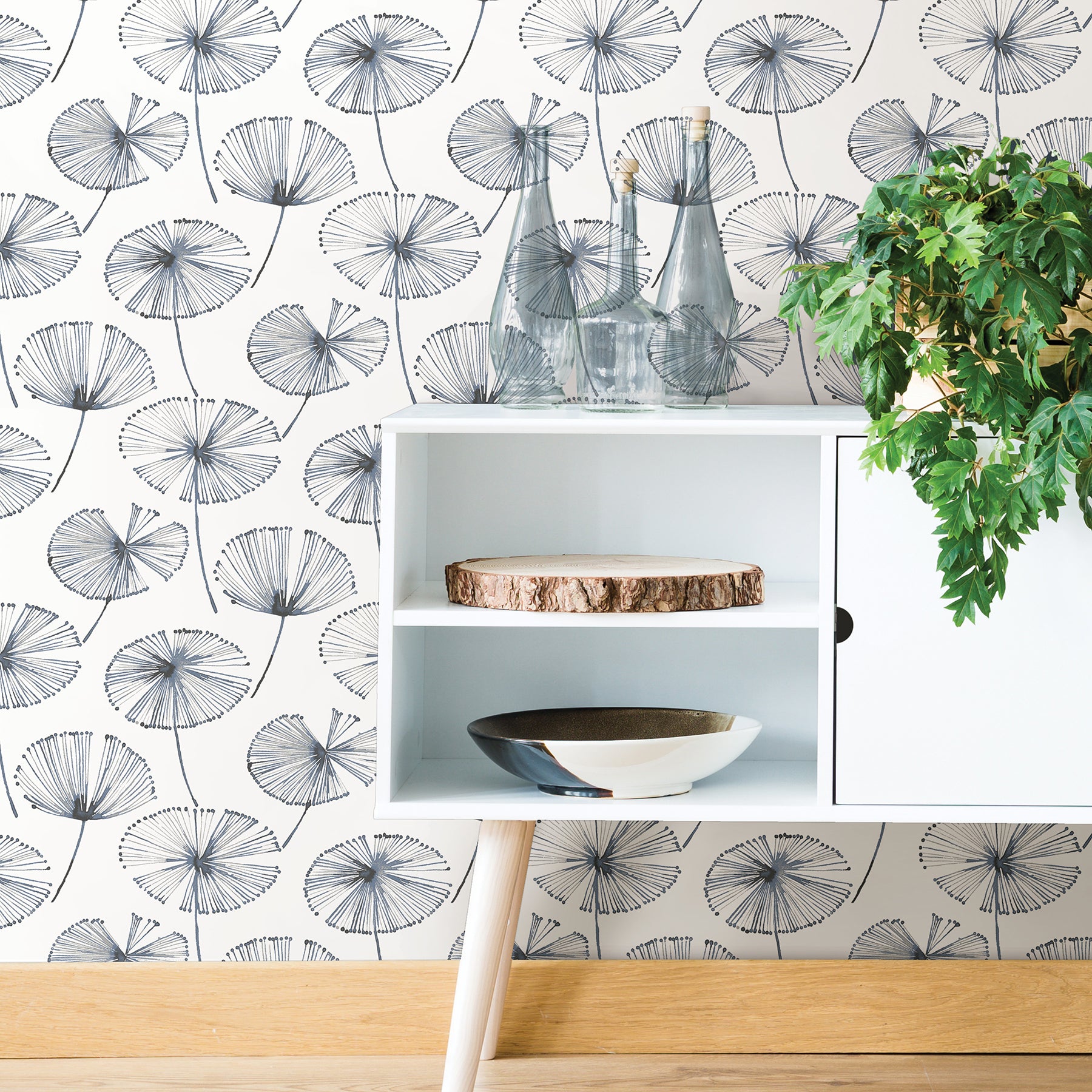 Aya Peel & Stick Wallpaper in a room setting