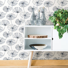 Aya Peel & Stick Wallpaper in a room setting
