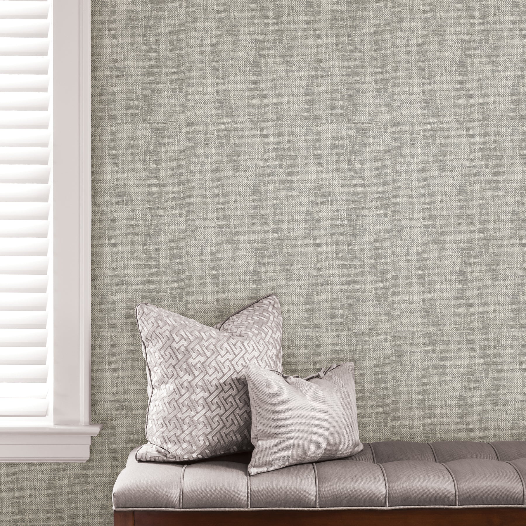 Poplin Texture P&S Wallpaper in a room setting