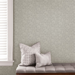 Poplin Texture P&S Wallpaper in a room setting