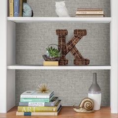 Poplin Texture P&S Wallpaper in a room setting