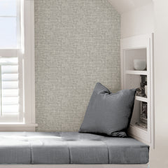 Poplin Texture P&S Wallpaper in a room setting