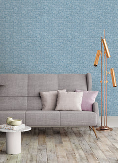 Poplin Texture P&S Wallpaper in a room setting