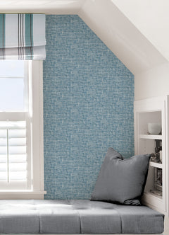 Poplin Texture P&S Wallpaper in a room setting