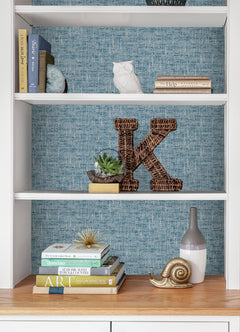 Poplin Texture P&S Wallpaper in a room setting
