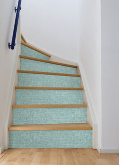 Poplin Texture Peel & Stick Wallpaper in a room setting