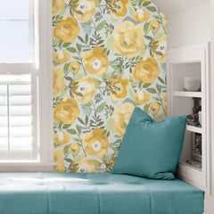 Peachy Keen P&S Wallpaper in a room setting