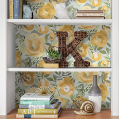 Peachy Keen P&S Wallpaper in a room setting