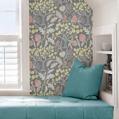 Groovy Garden P&S Wallpaper in a room setting