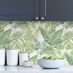 Madagascar P&S Wallpaper in a room setting