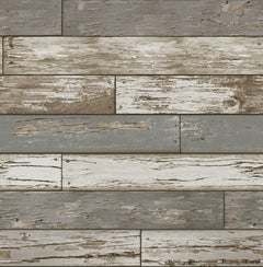 Scrap Wood Peel and Stick Wallpaper by WallPops
