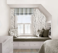Woods Peel And Stick Wallpaper in a room setting