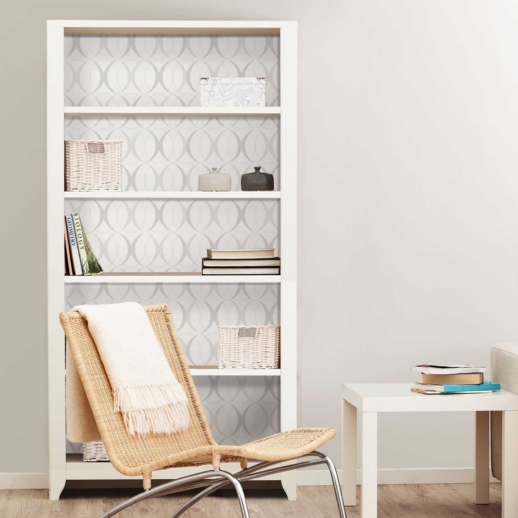 Circulate Peel And Stick Wallpaper in a room setting