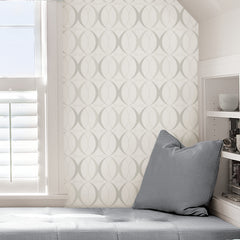 Circulate Peel And Stick Wallpaper in a room setting