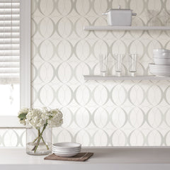 Circulate Peel And Stick Wallpaper in a room setting