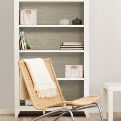 Grasscloth P&S Wallpaper in a room setting