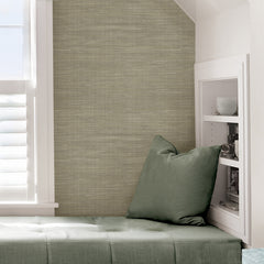 Grasscloth P&S Wallpaper in a room setting