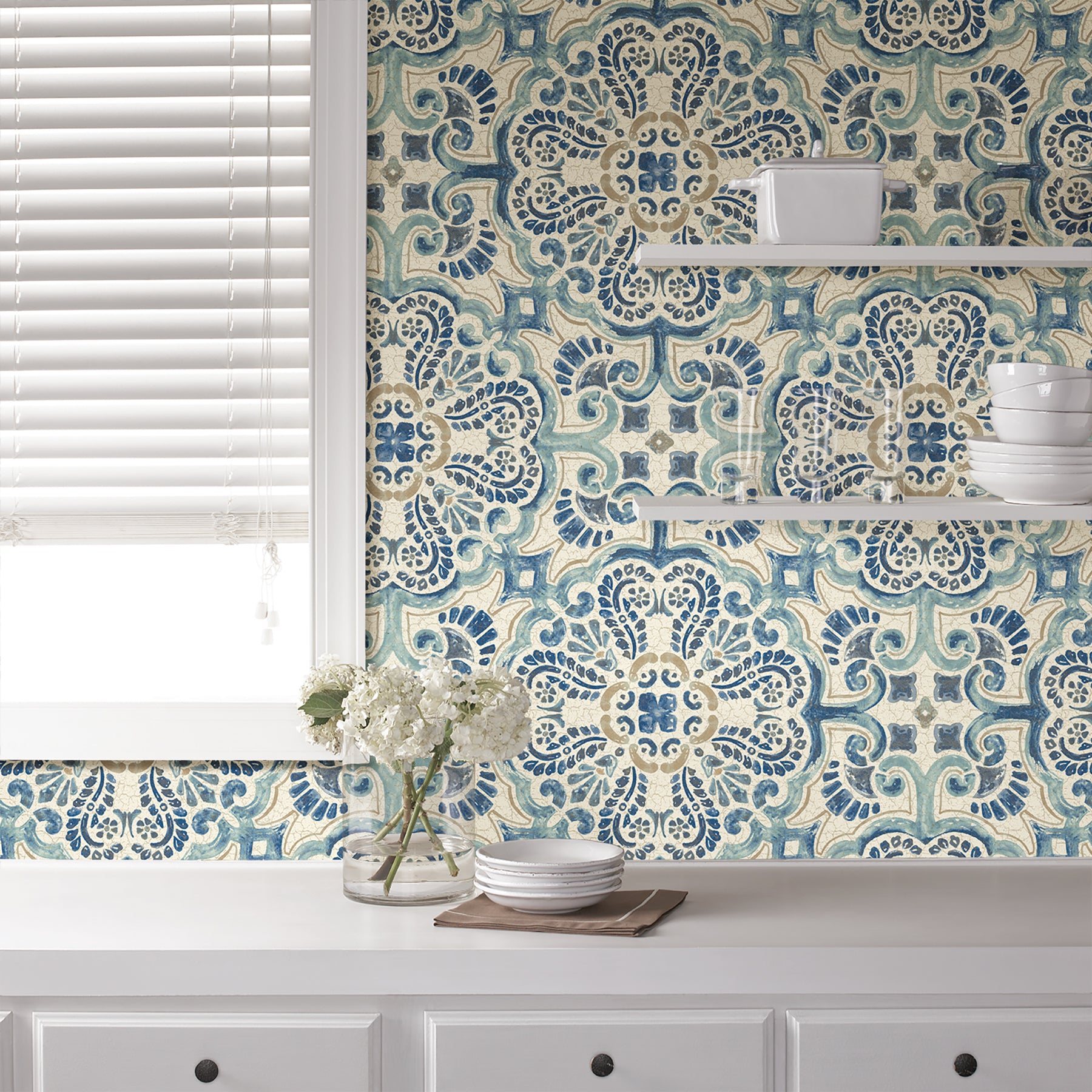 Scalamandre Fleur Peel and Stick Wallpaper