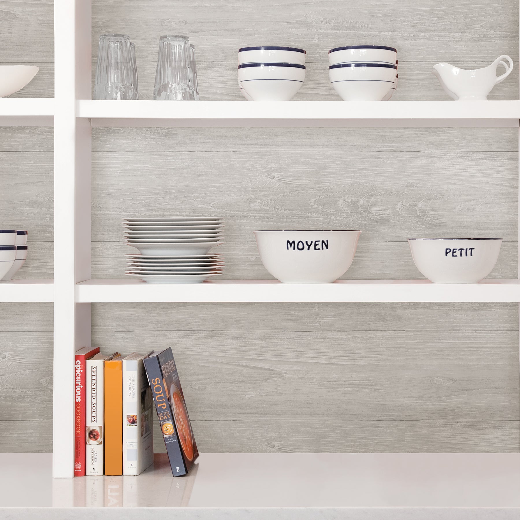 Wood Plank Peel & Stick Wallpaper in a room setting