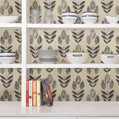 Folk Tulip Peel and Stick Wallpaper