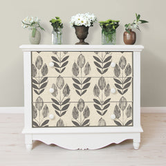 Folk Tulip Peel and Stick Wallpaper