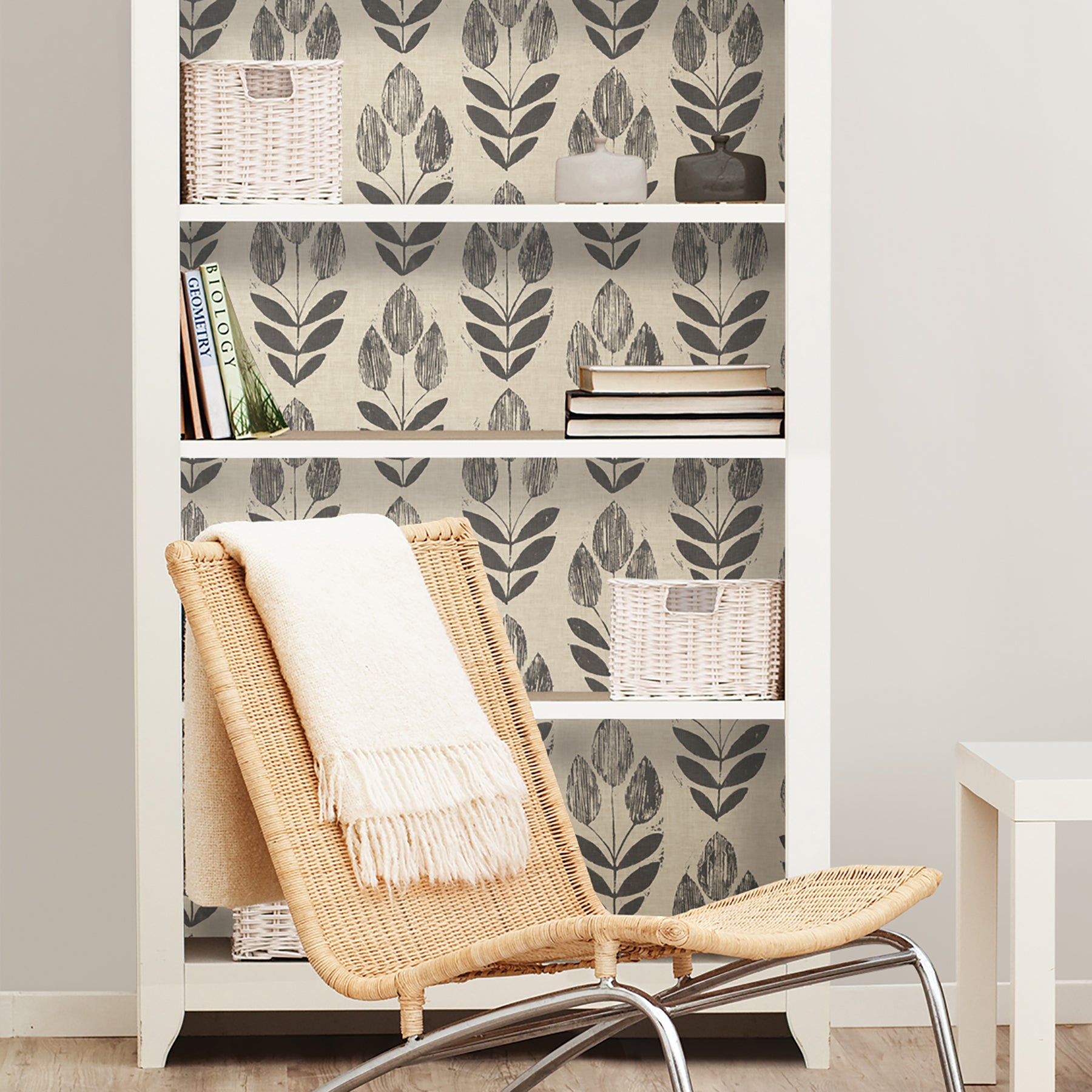 Folk Tulip Peel and Stick Wallpaper