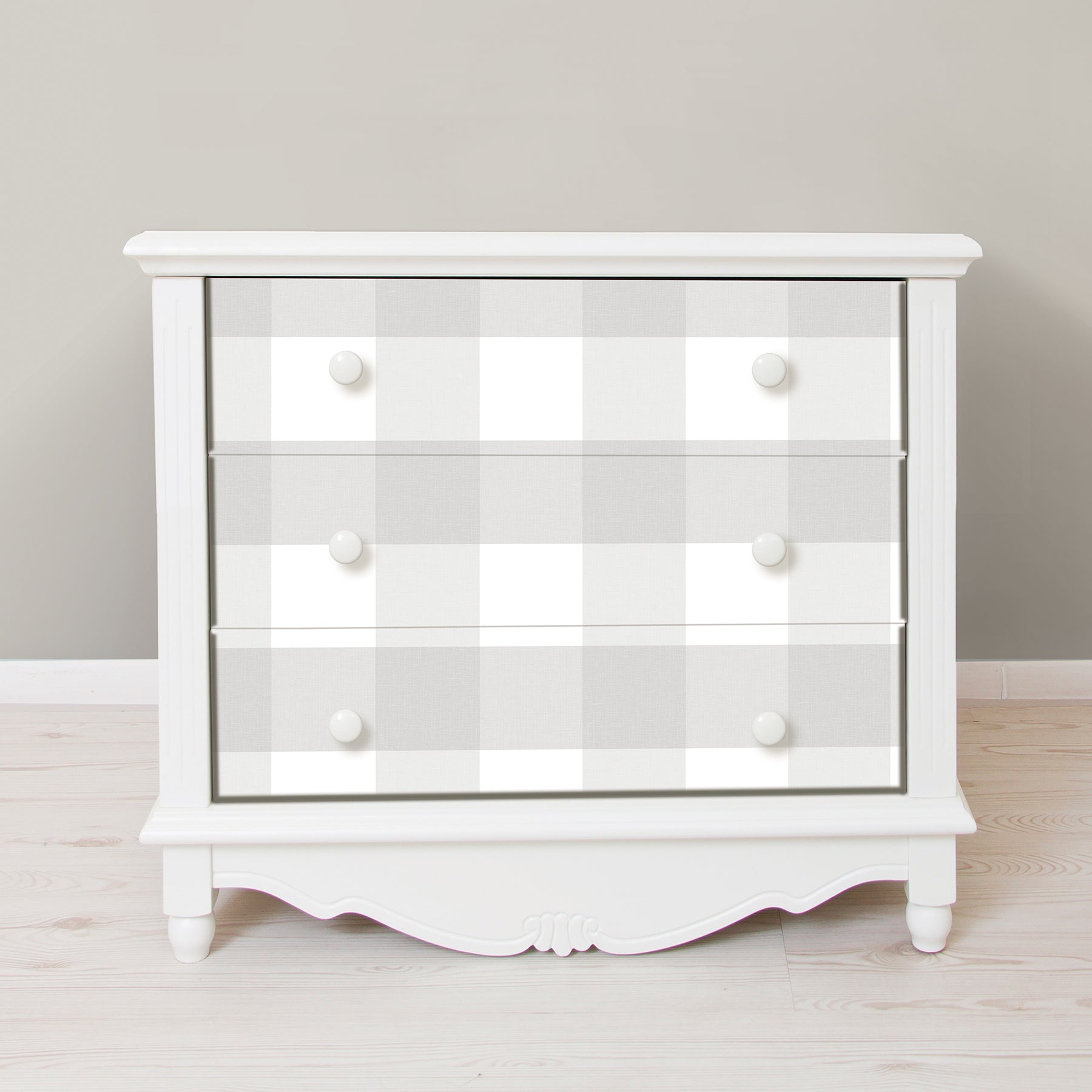 Farmhouse Plaid Peel and Stick Wallpaper in a room setting