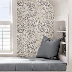 Cayman P&S Wallpaper in a room setting