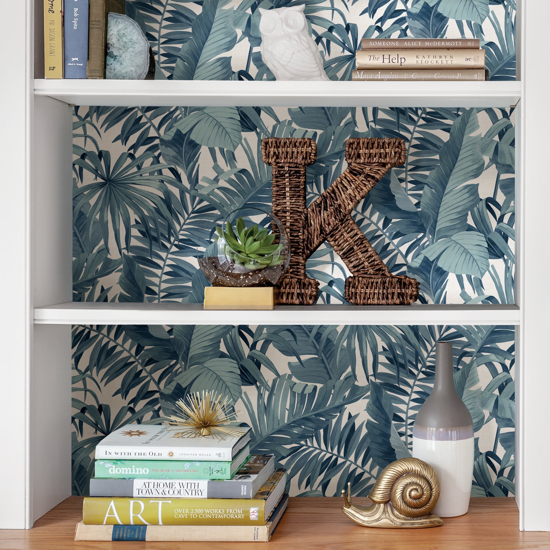 Maui Peel and Stick Wallpaper in a room setting