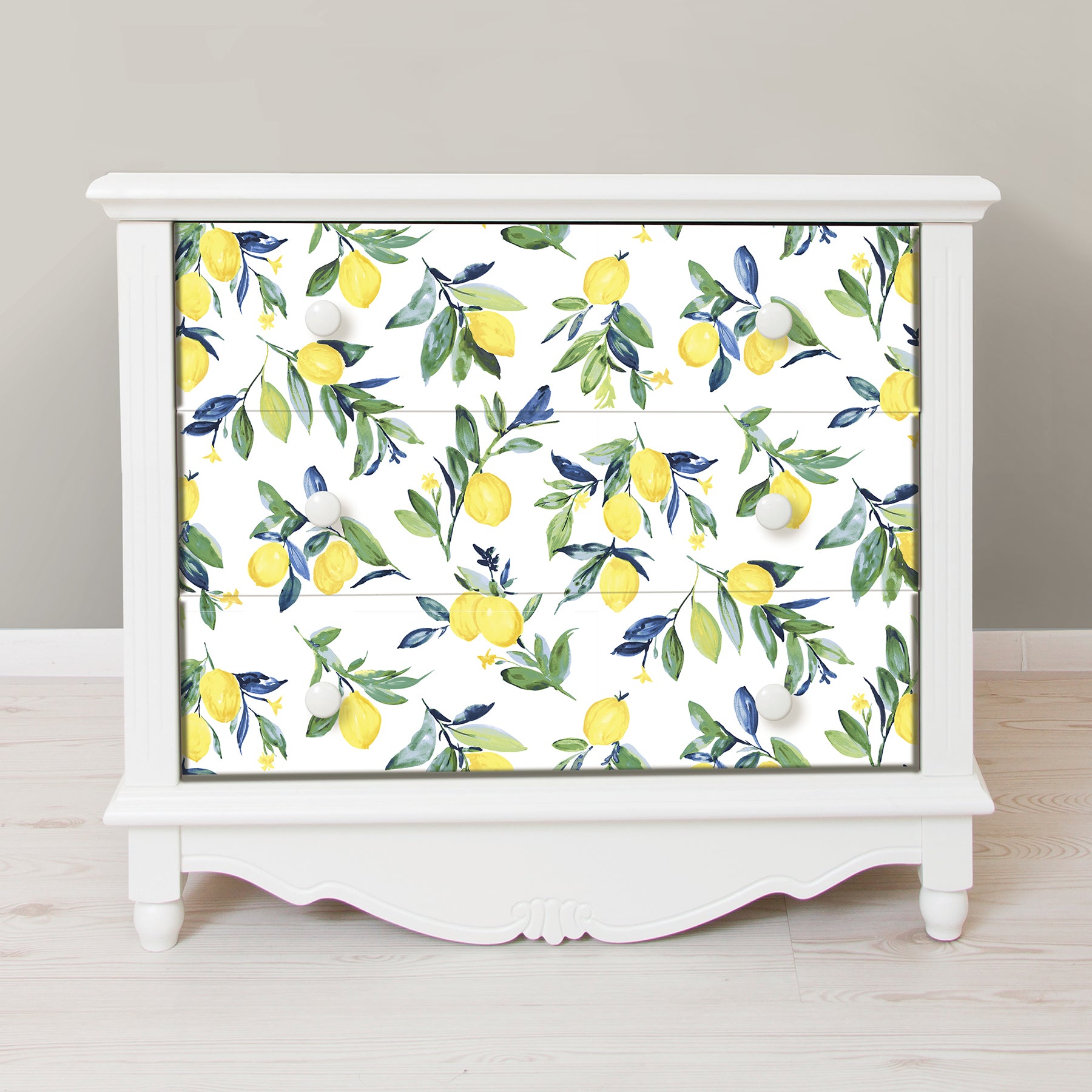 Lemon Drop P&S Wallpaper in a room setting