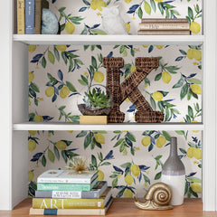 Lemon Drop P&S Wallpaper in a room setting