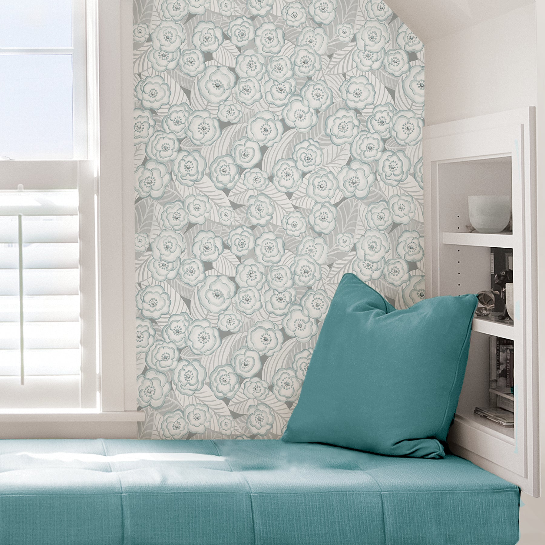 Oopsie Daisy Peel and Stick Wallpaper in a room setting