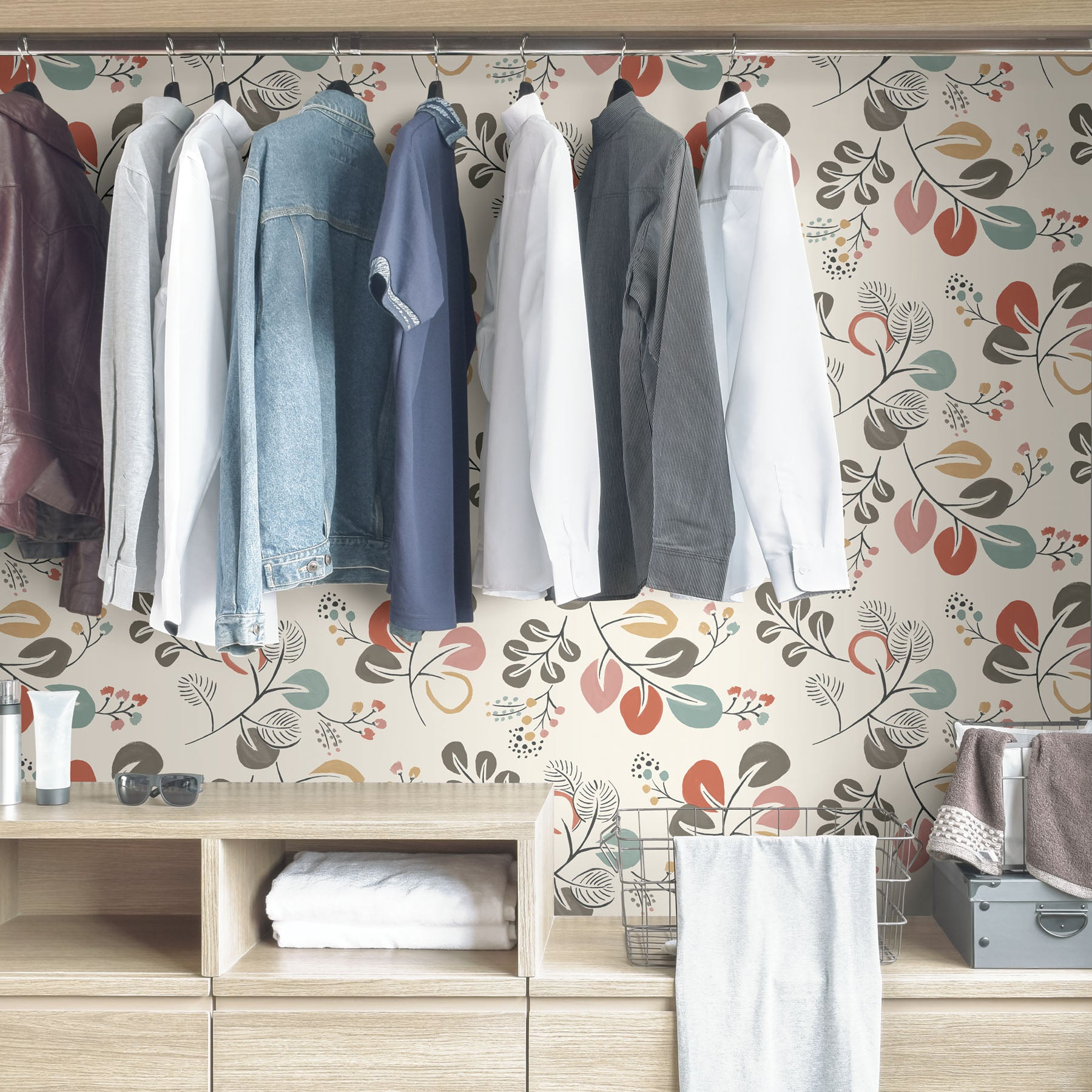 Astrilde P&S Wallpaper in a room setting