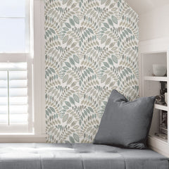 Gustavus P&S Wallpaper in a room setting