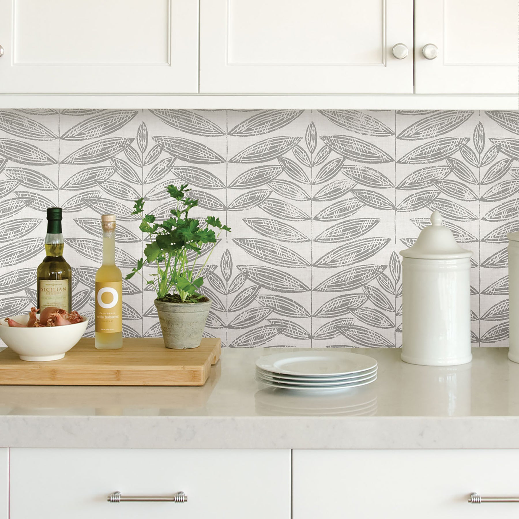 Terrain Peel and Stick Wallpaper in a room setting