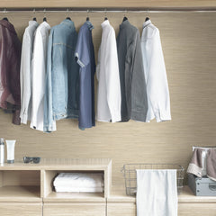 Tibetan Grasscloth P&S Wallpaper in a room setting