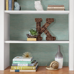 Tibetan Grasscloth Peel and Stick Wallpaper in a room setting