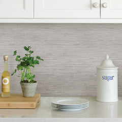 Tibetan Grasscloth Peel and Stick Wallpaper in a room setting