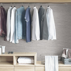 Tibetan Grasscloth Peel and Stick Wallpaper in a room setting