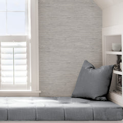 Tibetan Grasscloth Peel and Stick Wallpaper in a room setting