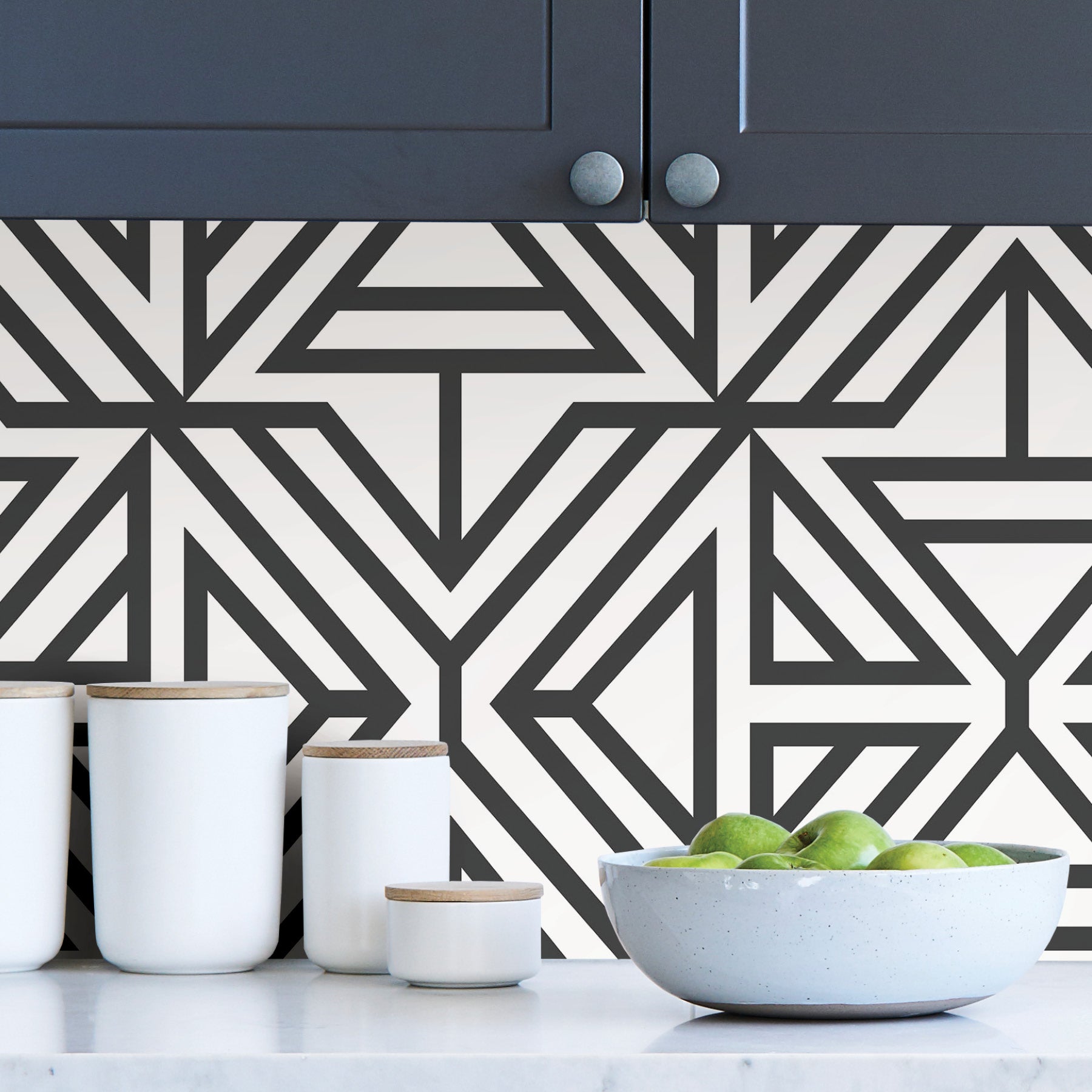 Linear P&S Wallpaper in a room setting