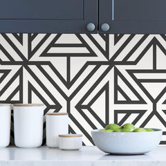 Linear P&S Wallpaper in a room setting