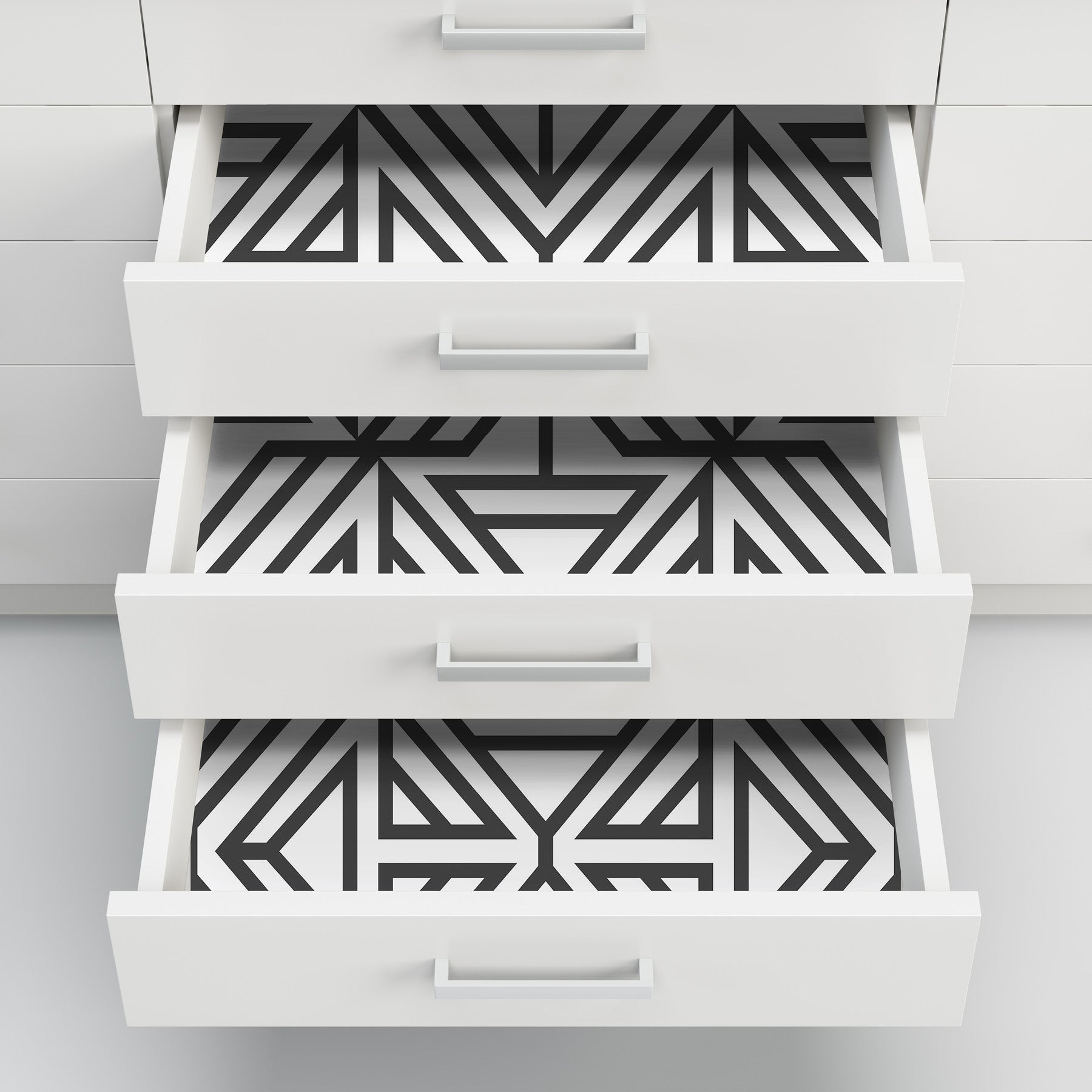 Linear P&S Wallpaper in a room setting