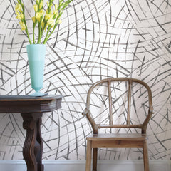 Imprint Peel and Stick Wallpaper in a room setting