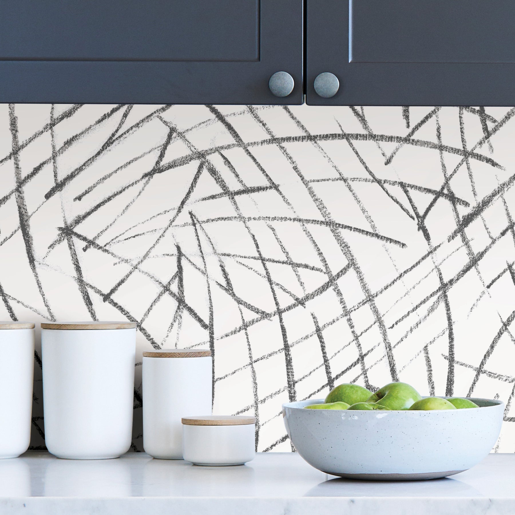 Imprint Peel and Stick Wallpaper in a room setting