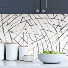 Imprint Peel and Stick Wallpaper in a room setting