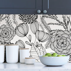 Secret Garden P&S Wallpaper in a room setting