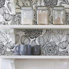 Secret Garden P&S Wallpaper in a room setting